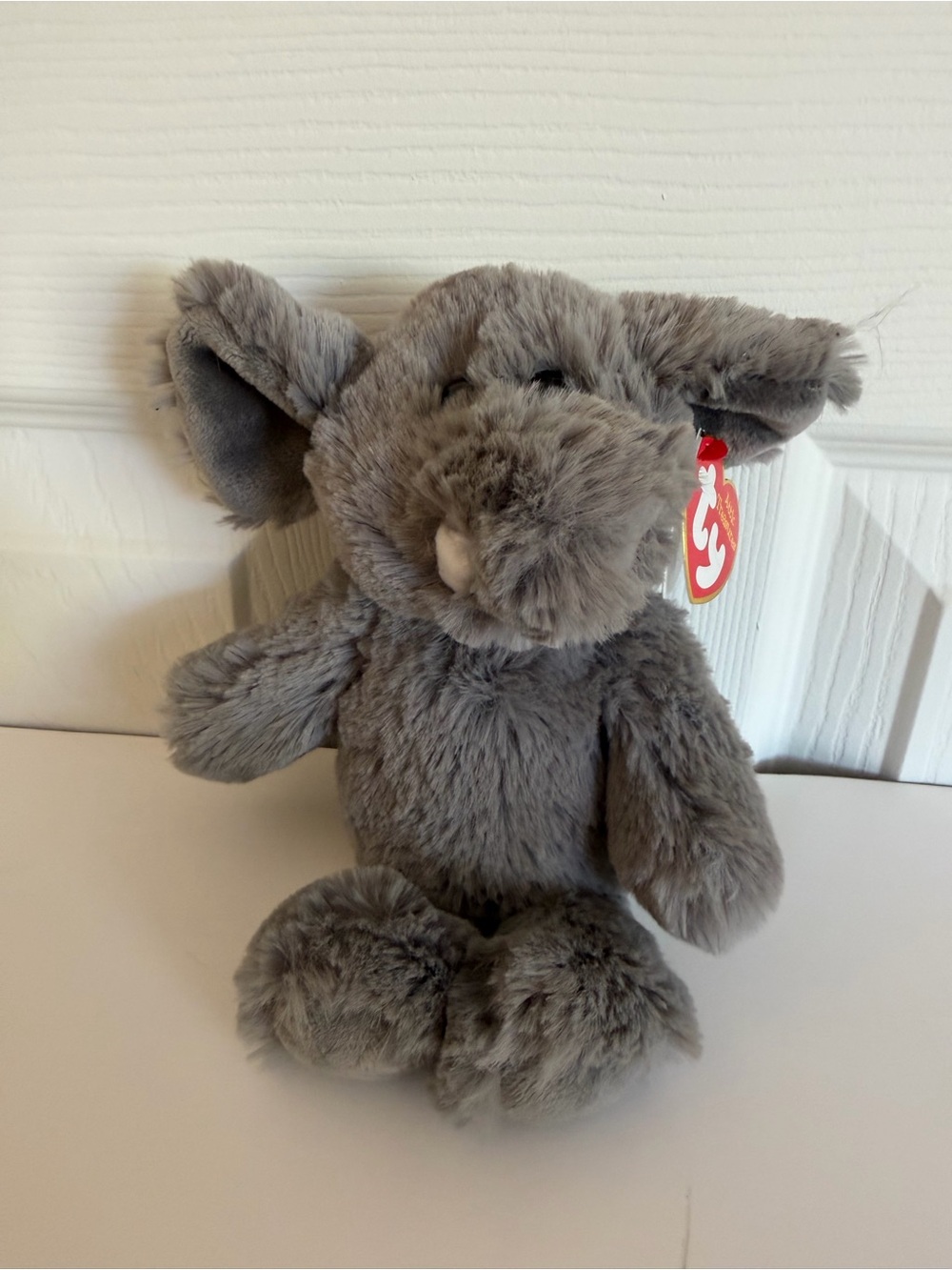 Ty Attic Treasures Gray Plush Ella the Elephant plush